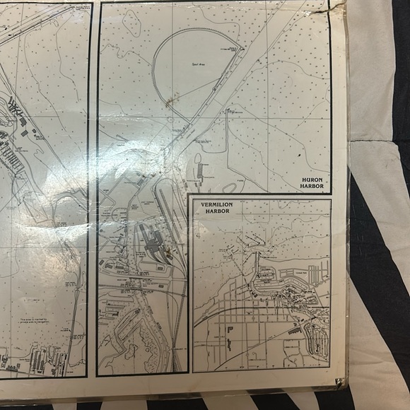 Vintage old school Map of Port Clinton, Ohio and surrounding areas - Picture 6 of 7